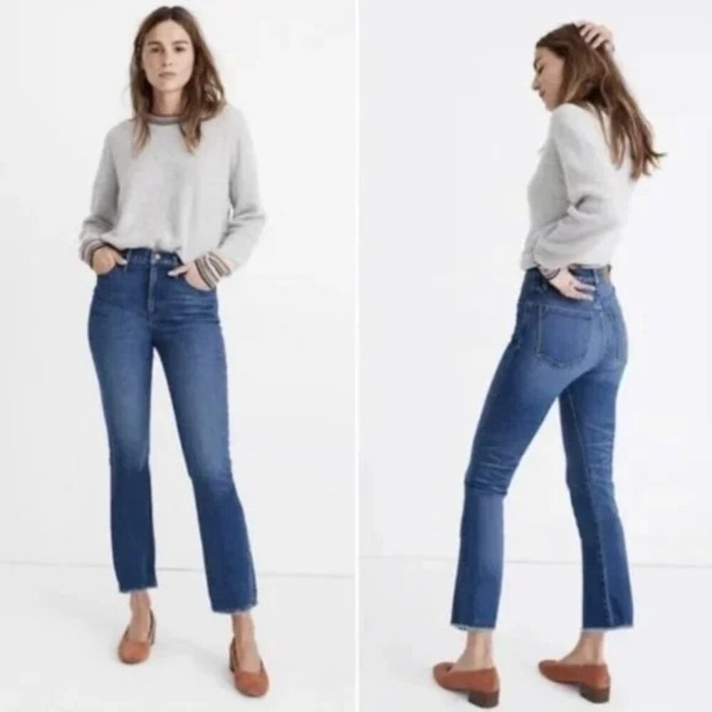 Madewell Women's Cali Denim Boot Size 25 Blue Bootcut Jeans *Small Flaw* Western